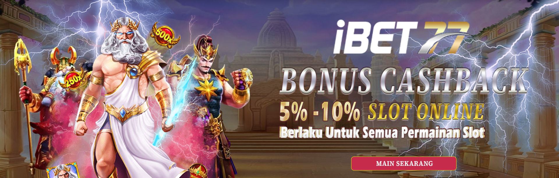 Bonus Cashback 5%-10% Slot Online